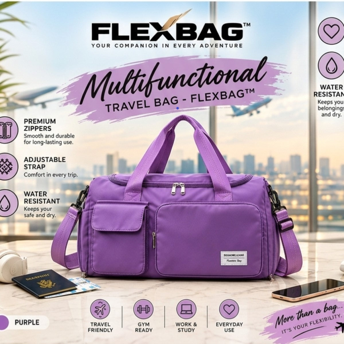 FlexBag™: A Single Bag for Gym, Work and your Next Adventures
